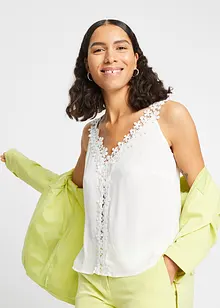 Top-blouse à dentelle, bonprix