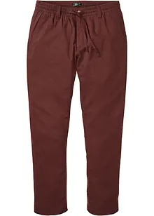 Pantalon chino avec lin, Regular Fit, Straight, bonprix