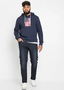 Jean stretch cargo Slim Fit, Straight, bonprix