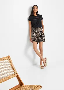 Short en jersey viscose avec taille confortable, bonprix