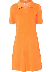 Robe longueur genou en tissu éponge avec col polo, bpc bonprix collection