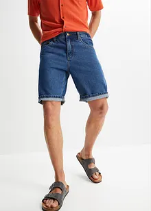 Bermuda classique en jean avec taille élastiquée, bonprix