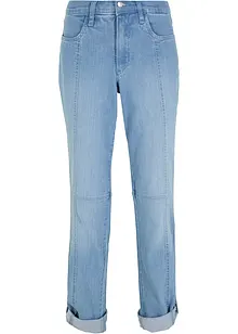 Jean straight, taille moyenne, retroussable, bonprix