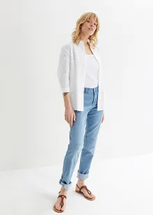 Jean straight, taille moyenne, retroussable, bonprix