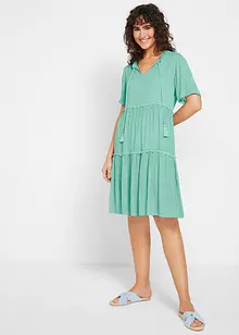 Robe caftan froissée, bonprix