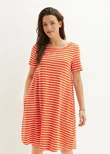 Robe en fil flammé avec poches en coton, longueur genou, bonprix