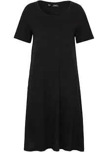 Robe en fil flammé avec poches en coton, longueur genou, bonprix