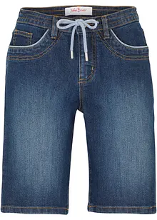 Bermuda en jean, coupe slim, taille mi-haute, bonprix