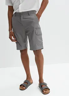 Bermuda cargo en microfibre, Regular, bonprix