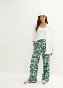 Pantalon palazzo imprimé en viscose, bonprix