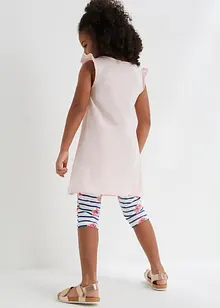 Robe en jersey et legging 3/4 fille avec coton (ens. 2 pces), bpc bonprix collection