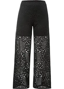 Pantalon en maille taille extensible, bonprix