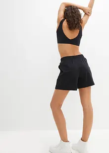 Short en sweat avec mesh, bonprix