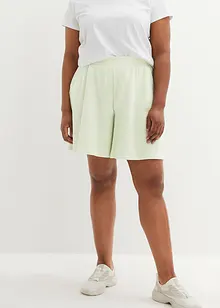 Short en jersey gaufré avec taille haute élastiquée, bpc bonprix collection