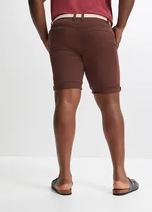 Bermuda chino extensible avec ceinture, Regular Fit, bonprix