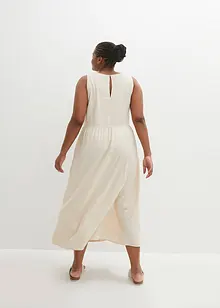 Robe longue tissée avec lin, bonprix