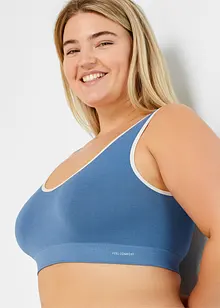 Lot de 2 brassières sans coutures Feel Comfort avec fibres de bambou, bonprix