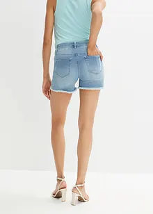 Short en jean à broderie, bonprix