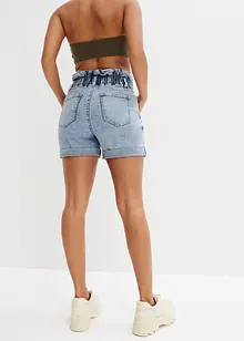 Short en jean paper bag, bonprix