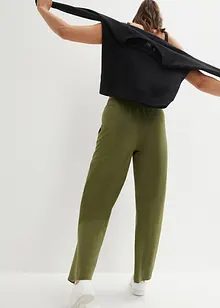 Pantalon fluide avec taille confortable, jambes larges, bonprix