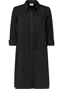 Robe-chemise courte et tissée à base arrondie, bonprix