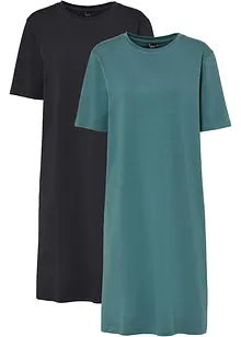 Lot de 2 robes T-shirt, oversized, bonprix