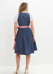 Dirndl effet jean et tablier longueur genou (Ens. 2 pces.), bonprix