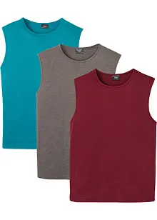 Lot de 3 débardeurs regular fit, bonprix