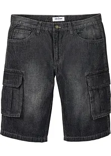 Bermuda cargo en jean, coupe loose, bonprix