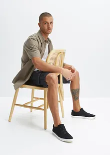Bermuda cargo en jean, coupe loose, bonprix