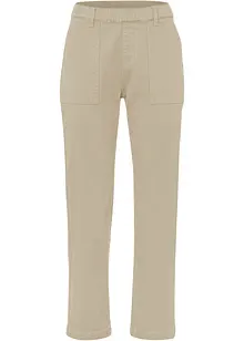 Pantalon en twill, taille confortable, bonprix