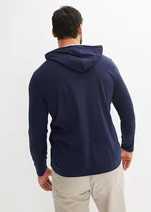 T-shirt manches longues à capuche en coton, bonprix