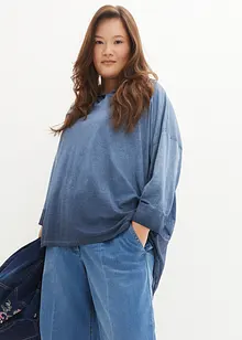 T-shirt oversize en mélange de matière, bonprix