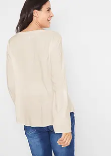 Blouse à col V et manches longues, bonprix