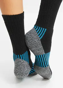 Lot de 5 paires de chaussettes de sport chaudes avec intérieur éponge, bonprix