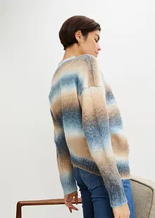 Pull avec dégradé de couleur et teneur en laine, bonprix