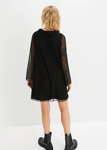 Robe courte en mesh, bonprix