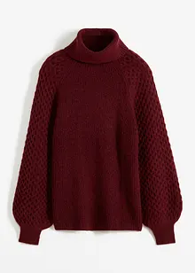 Pull en grosse maille avec motif torsadé, bonprix