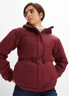 Veste matelassée raccourcie avec capuche et taille réglable, bonprix