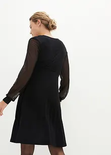 Robe de grossesse et d'allaitement en viscose avec manches en dentelle, bonprix