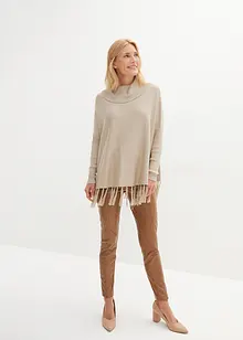 Pull avec franges à la base, bonprix