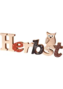 Inscription décorative Herbst avec hibou, bpc living bonprix collection