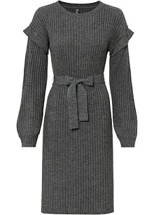 Robe en maille avec lien à nouer, bonprix