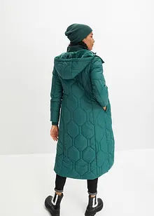 Manteau long matelassé avec surpiqûres diamant, bonprix