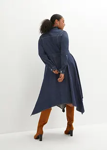 Robe en jean avec pans à la base, bonprix