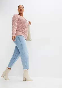 Pull ajouré style cache-cœur, bonprix