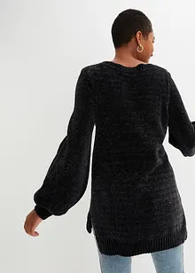 Pull long en maille chenille, bonprix