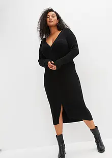 Robe en maille cintrée avec détail torsadé, bonprix