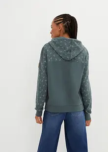 Sweat à capuche et col zippé, bonprix