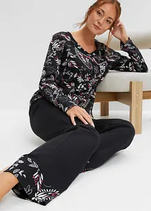 Pyjama avec patte de boutonnage, bonprix